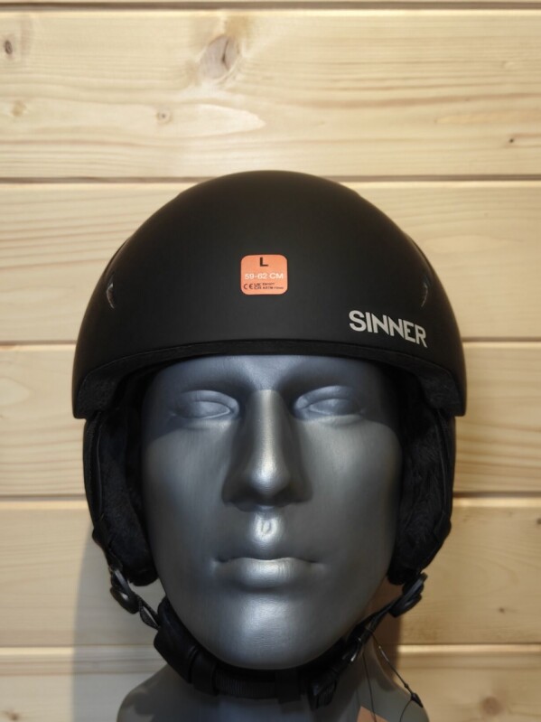 PRILBA SINNER CREST MATTE BLACK 59-62CM